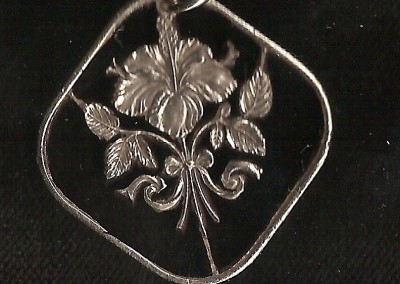 Bahamas Hibiscus Cut Coin