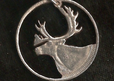 Canadian Caribou Cut Coin