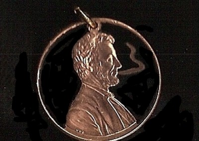 Smokin Abe Cut Coin